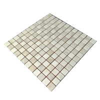 Мозаика из мрамора Матовая МКР-2СВ (23x23) Crema nova + Capuccino