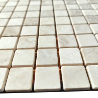Мозаика из мрамора Матовая МКР-2СВ (23x23) Crema nova + Capuccino