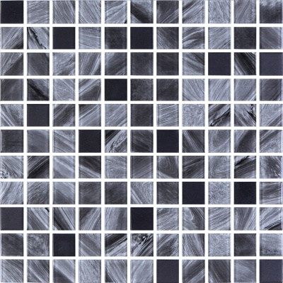Мозаїка скляна Kotto Ceramica GMP 0425005 С2 print 3/Black mat 300 x 300 х 4 ( 25 х 25 )