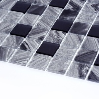 Мозаика стеклянная Kotto Ceramica GMP 0425005 С2 print 3/Black mat   300 x 300 х 4    ( 25 х 25 )