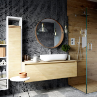 Мозаика стеклянная Kotto Ceramica GMP 0425005 С2 print 3/Black mat   300 x 300 х 4    ( 25 х 25 )