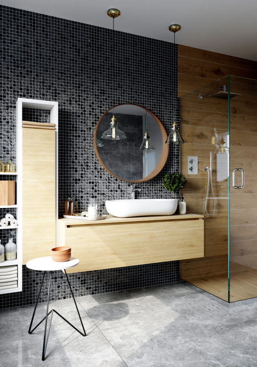 Мозаика стеклянная Kotto Ceramica GMP 0425005 С2 print 3/Black mat   300 x 300 х 4    ( 25 х 25 )