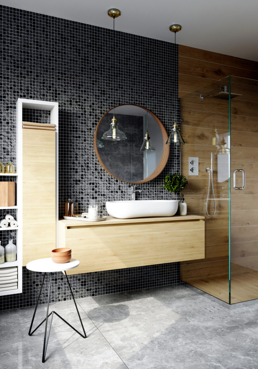 Мозаика стеклянная Kotto Ceramica GMP 0425005 С2 print 3/Black mat   300 x 300 х 4    ( 25 х 25 )