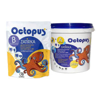 Черный Двухкомпонентный эпоксидный заполнитель швов Octopus Zatirka A и B (1,25 кг)