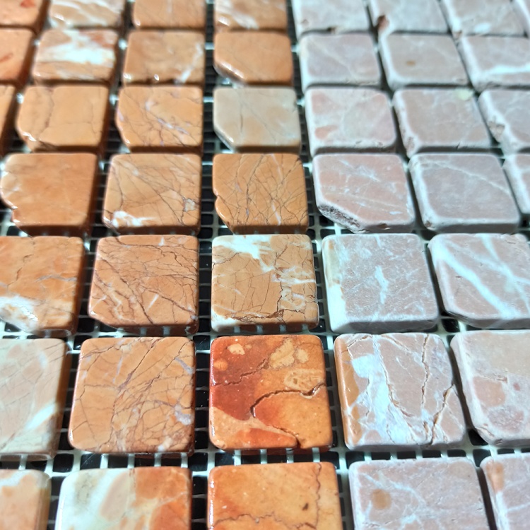 Мозаїка з мармуру Матова МКР-2СВА (23x23) Terracotta Mix