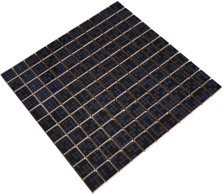 Мозаика декоративная Kotto Ceramica СМ 3039 С Pixel Black  300 х 300 х 8   ( 25 х 25 )