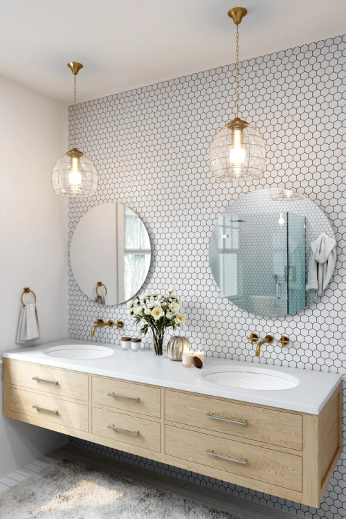 Мозаика керамическая Kotto Ceramica HEXAGON H 6024 White  295 х 295 х 9