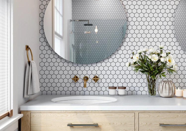 Мозаика керамическая Kotto Ceramica HEXAGON H 6024 White  295 х 295 х 9