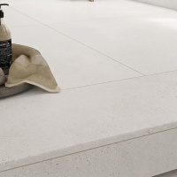 Сходинка з керамограніту Multistep Vida Blanco біла 14x1200x330 мм