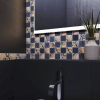 Мозаїка скляна Kotto Ceramica GMP 0848038 С2 print 38/ral 7039 300 x 300 х 8 ( 48 х 48 )