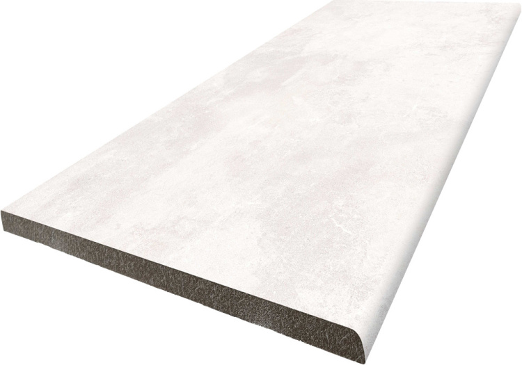 Сходинка з керамограніту Multistep Stone/Ain Blanco біла 14x1200x330 мм