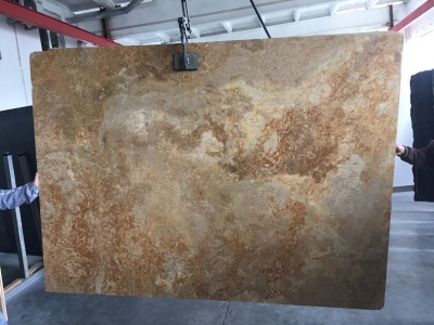 Travertine Gold Filled CC, Слэб травертина (сляб) 20мм