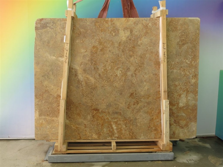 Travertine Gold Filled CC, Сляб травертину (сляб) 20мм