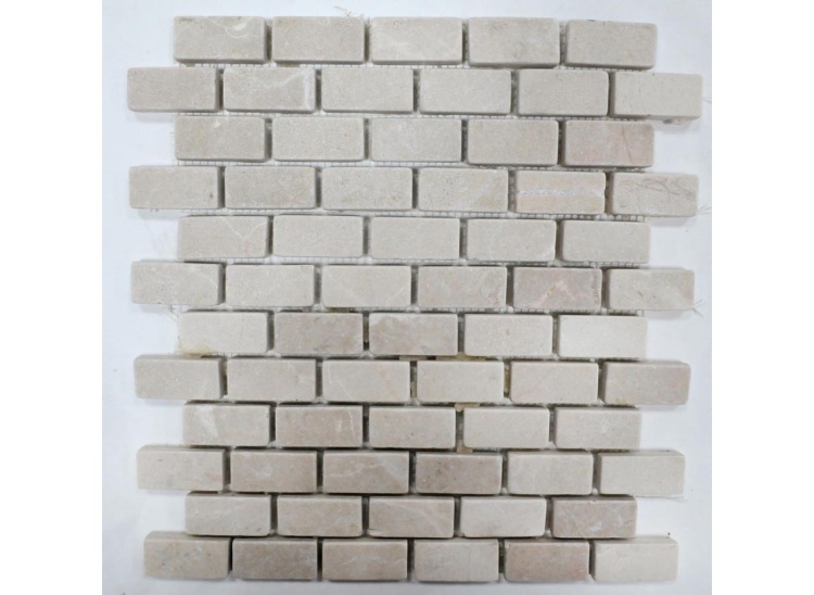 Мозаїка Vivacer N2 Beige Marble Mosaic Tumbled Basket Brick