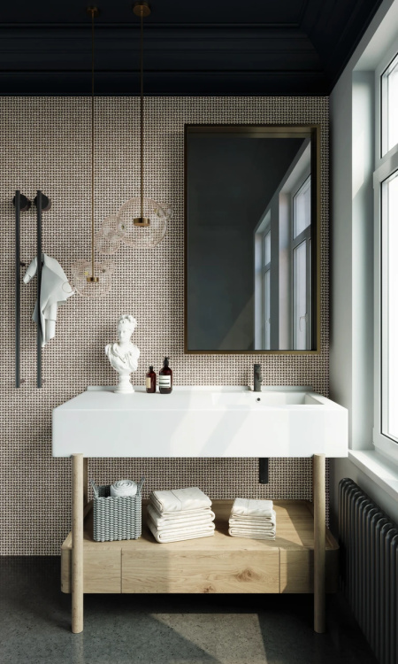 Мозаїка з керамограніту Kotto Ceramica MI7 10200404C Beige 300 x 300 х 10 (прямокутник 10 x 20)