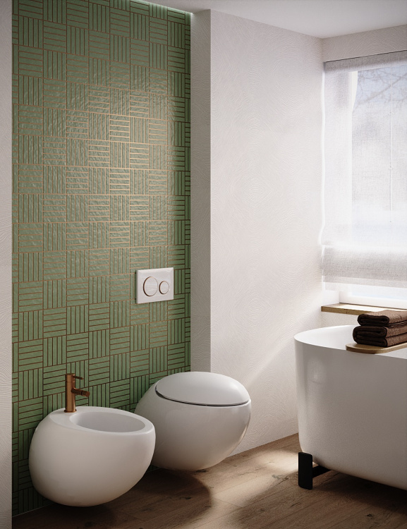 Мозаика керамическая Kotto Ceramica Kit Kat K 6010 Forestgreen  252x300х9 (23х124)