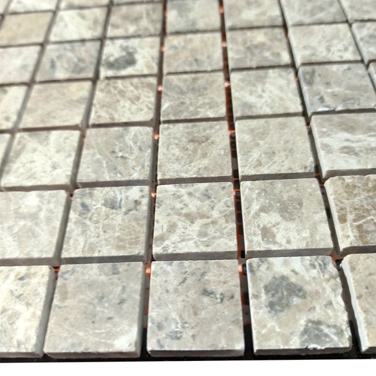 Мозаика из мрамора Полированная МКР-2П (23x23) Emperador Light G