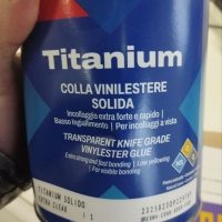 Клей винилэфирный Tenax Titanium extra clear экстра-прозрачный 1 л, густой жаростойкий для камней, керамики