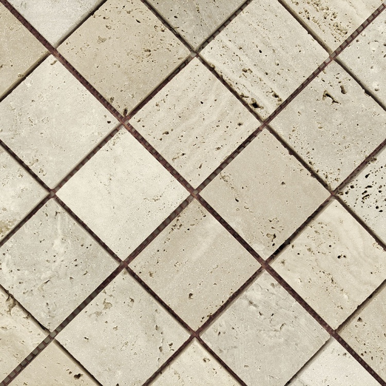 Мозаїка з травертину Матова МКР-3СН (47x47) Travertine Classic