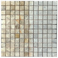 Мозаїка з мармуру Матова МКР-2СВ (23x23) Emperador Light G