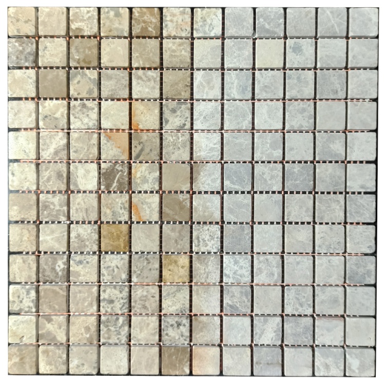 Мозаїка з мармуру Матова МКР-2СВ (23x23) Emperador Light G