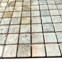 Мозаїка з мармуру Матова МКР-2СВ (23x23) Emperador Light G