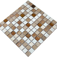 Мозаика декоративная Kotto Ceramica СМ 3044 С3 Beige/Brown/Brown Gold  300 х 300 х 9   ( 25 х 25 )