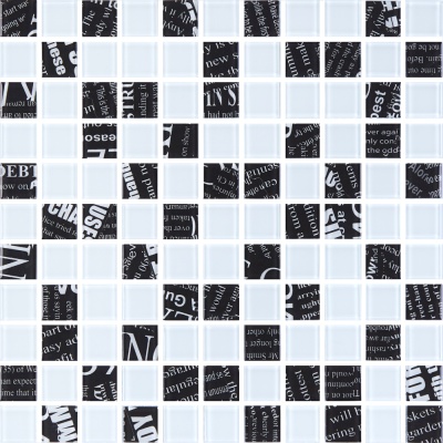Мозаїка скляна Kotto Ceramica GMP 0425048 С2 print 45/white 04 300 x 300 х 4 ( 25 х 25 )