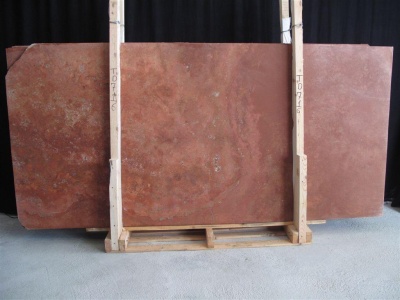 Travertine Persian Red CC, Слэб травертина (сляб) 20мм