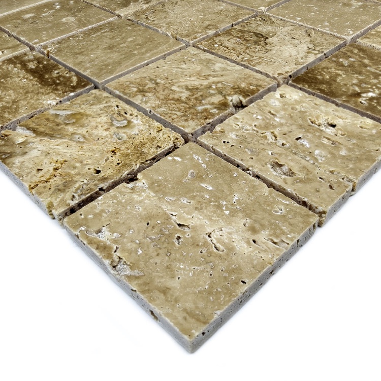 Мозаїка з травертину Полірована МКР-3П (47x47) Travertine Classic