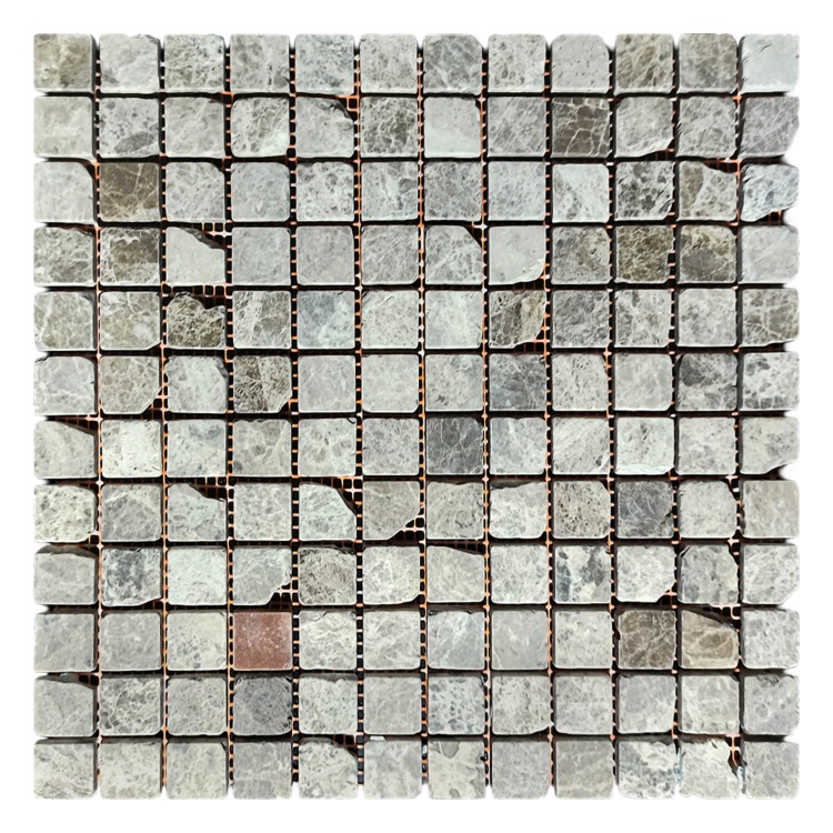Мозаика из мрамора Матовая МКР-2СВА (23x23) Emperador Light G