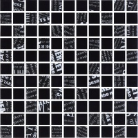 Мозаика стеклянная Kotto Ceramica GMP 0425049 С2 print 45/black 00  300 x 300 х 4    ( 25 х 25 )