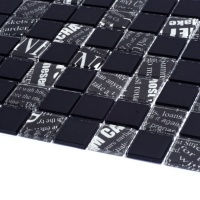 Мозаика стеклянная Kotto Ceramica GMP 0425049 С2 print 45/black 00  300 x 300 х 4    ( 25 х 25 )