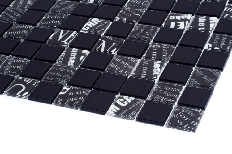 Мозаика стеклянная Kotto Ceramica GMP 0425049 С2 print 45/black 00  300 x 300 х 4    ( 25 х 25 )