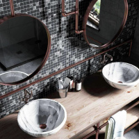 Мозаика стеклянная Kotto Ceramica GMP 0425049 С2 print 45/black 00  300 x 300 х 4    ( 25 х 25 )