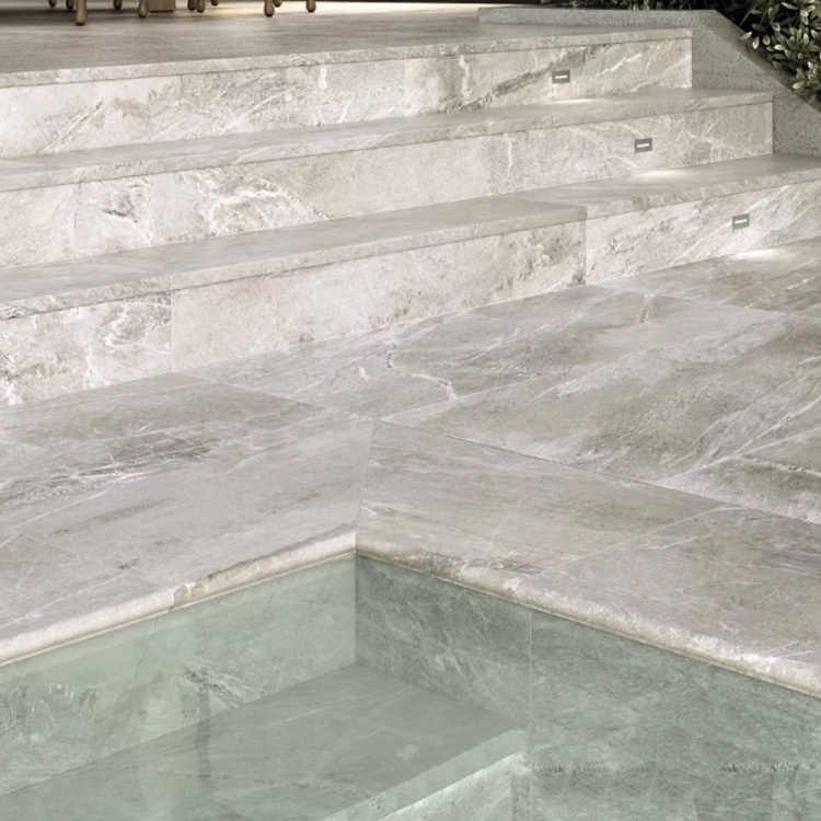 Сходинка клінкерна Peldano Ml. Stone Gris сіра 10x330x330 мм