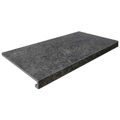 Сходинка з керамограніту Gptu 607 Graphite Steptread Kapinos графітова 8x598x318 мм