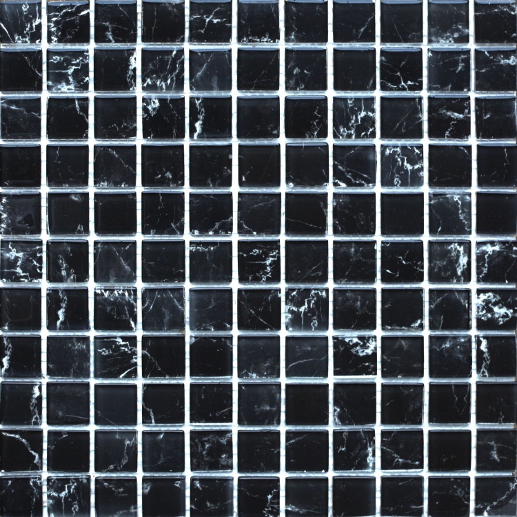 Мозаика стеклянная Kotto Ceramica GMP 0425058 C Marble Black 300 х 300 х 4  ( 25 х 25 )