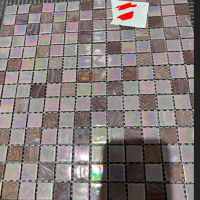 Мозаика стеклянная V-MOS A24 Glory Pink Mozaico de Lux