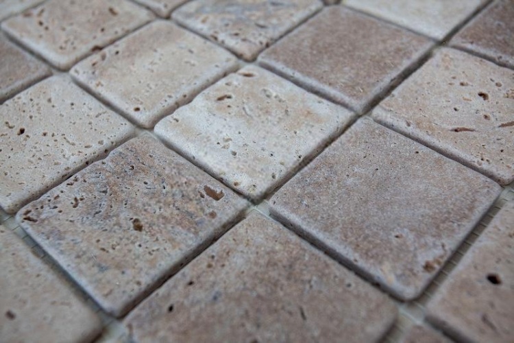 Мозаика из травертина Матовая МКР-3СВ (47x47) Travertine Classic
