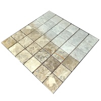 Мозаїка з мармуру Матова МКР-3СВ (47x47) Emperador Light G