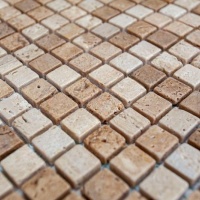 Мозаїка з травертину Матова МКР-4СВ (15x15) Travertine Classic