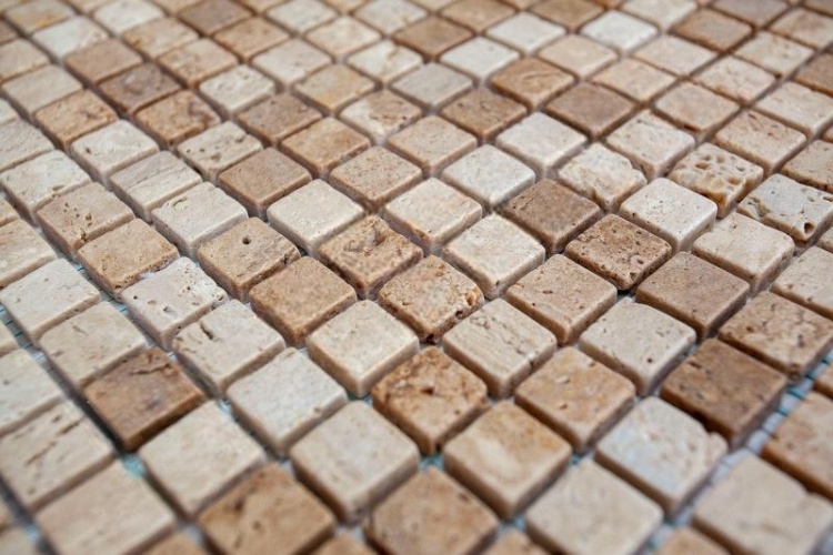 Мозаїка з травертину Матова МКР-4СВ (15x15) Travertine Classic