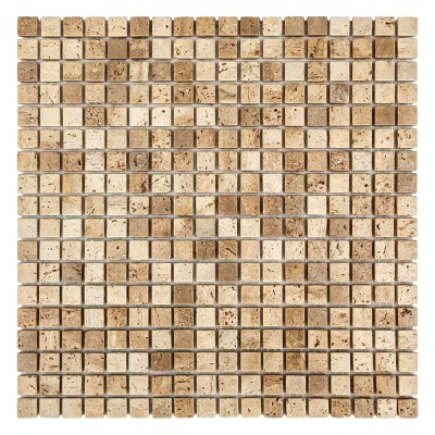 Мозаика из травертина Матовая МКР-4СВ (15x15) Travertine Classic