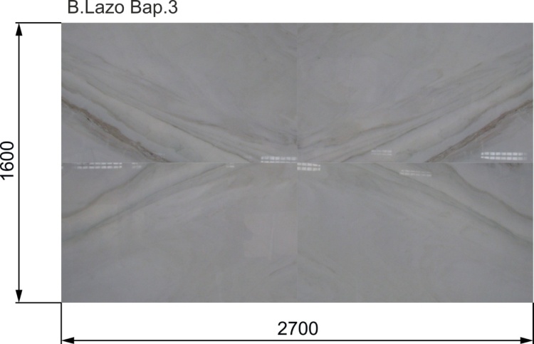 Bianco Laza Vena Oro, Мраморный слэб (сляб) 20мм