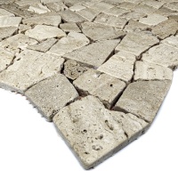 Мозаїка з травертину Матова МКР-ХСВ (хаотична) Travertine Classic