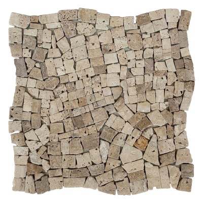 Мозаика из травертина Матовая МКР-ХСВ (хаотичная) 23x15мм Travertine Classic
