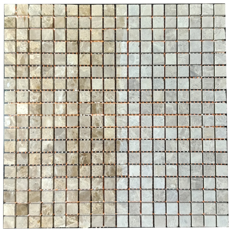 Мозаика из мрамора Матовая МКР-4СН (15x15) Emperador Light G