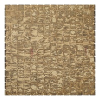 Мозаика из мрамора D-CORE ZM-8810P Emperador Dark 20x20x4 (305x305) мм глянцевая на бумаге