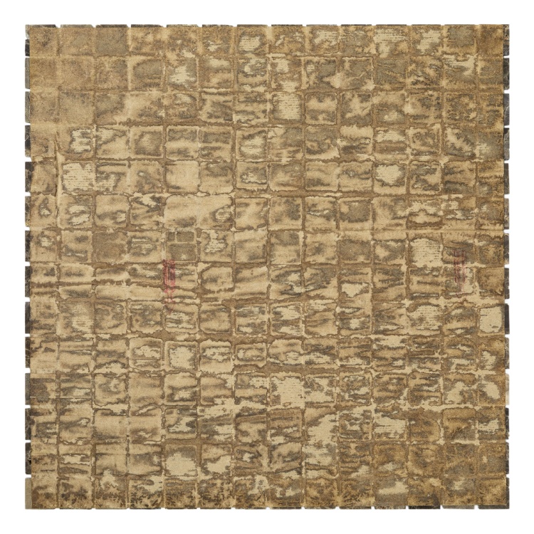 Мозаика из мрамора D-CORE ZM-8810P Emperador Dark 20x20x4 (305x305) мм глянцевая на бумаге